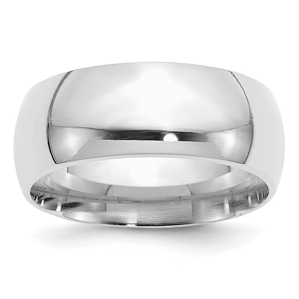 Sterling Silver Rhodium-plated 9mm Comfort Fit Size 13 Band