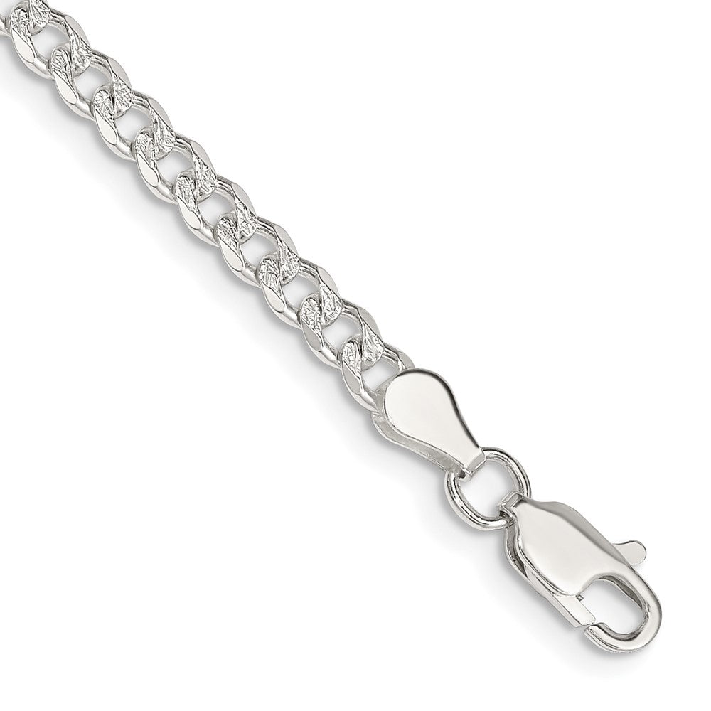 Solid;Polished;Engravable;Lobster;Sterling silver
