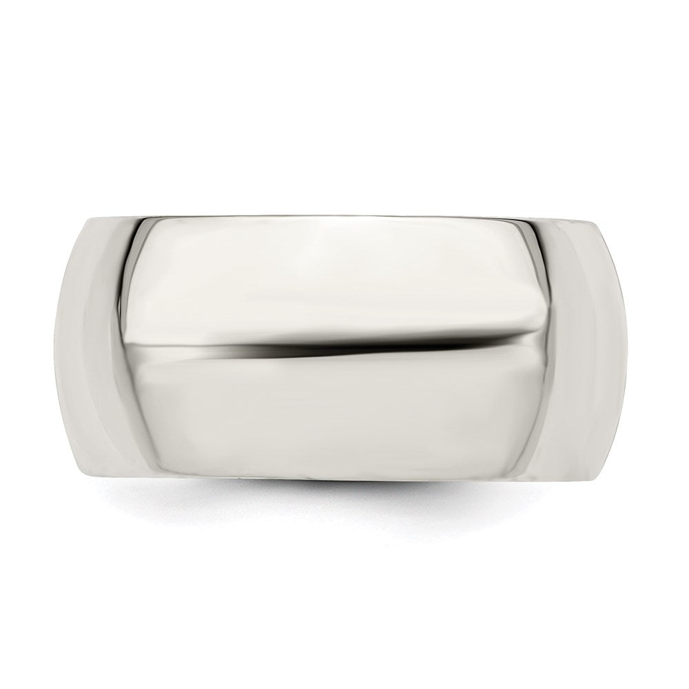 Sterling Silver 10mm Comfort Fit Size 10 Band