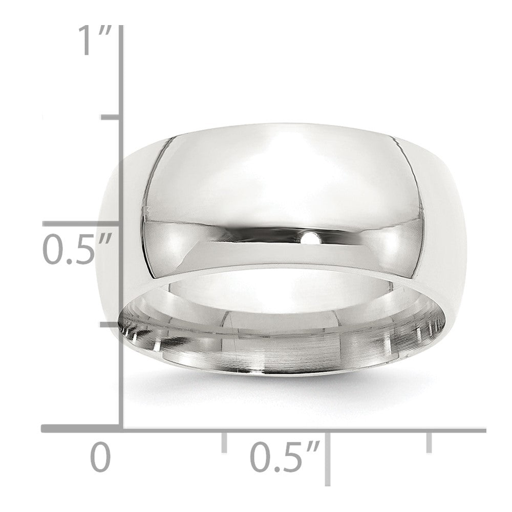 Sterling Silver 10mm Comfort Fit Size 4.5 Band