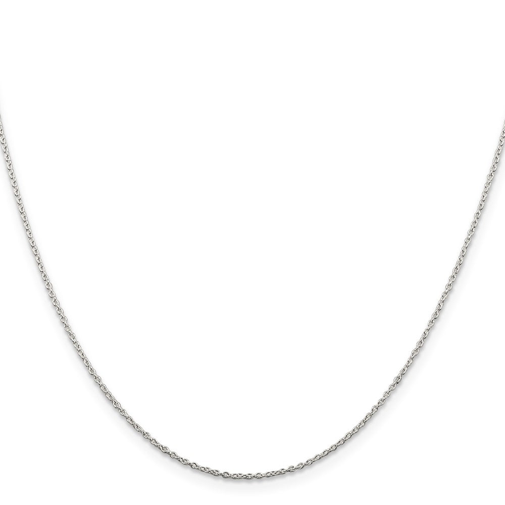 Sterling Silver 1mm Cable Chain w/2in ext.