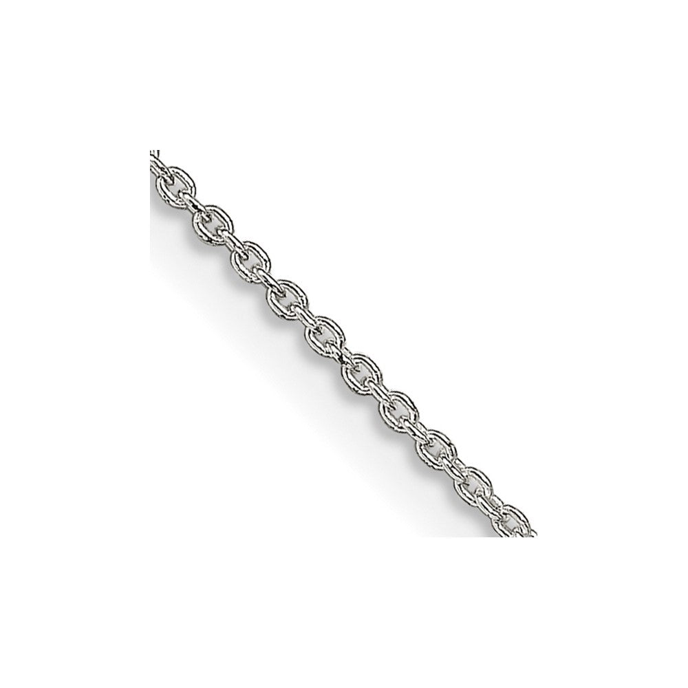 Polished;Sterling silver;Cable chain