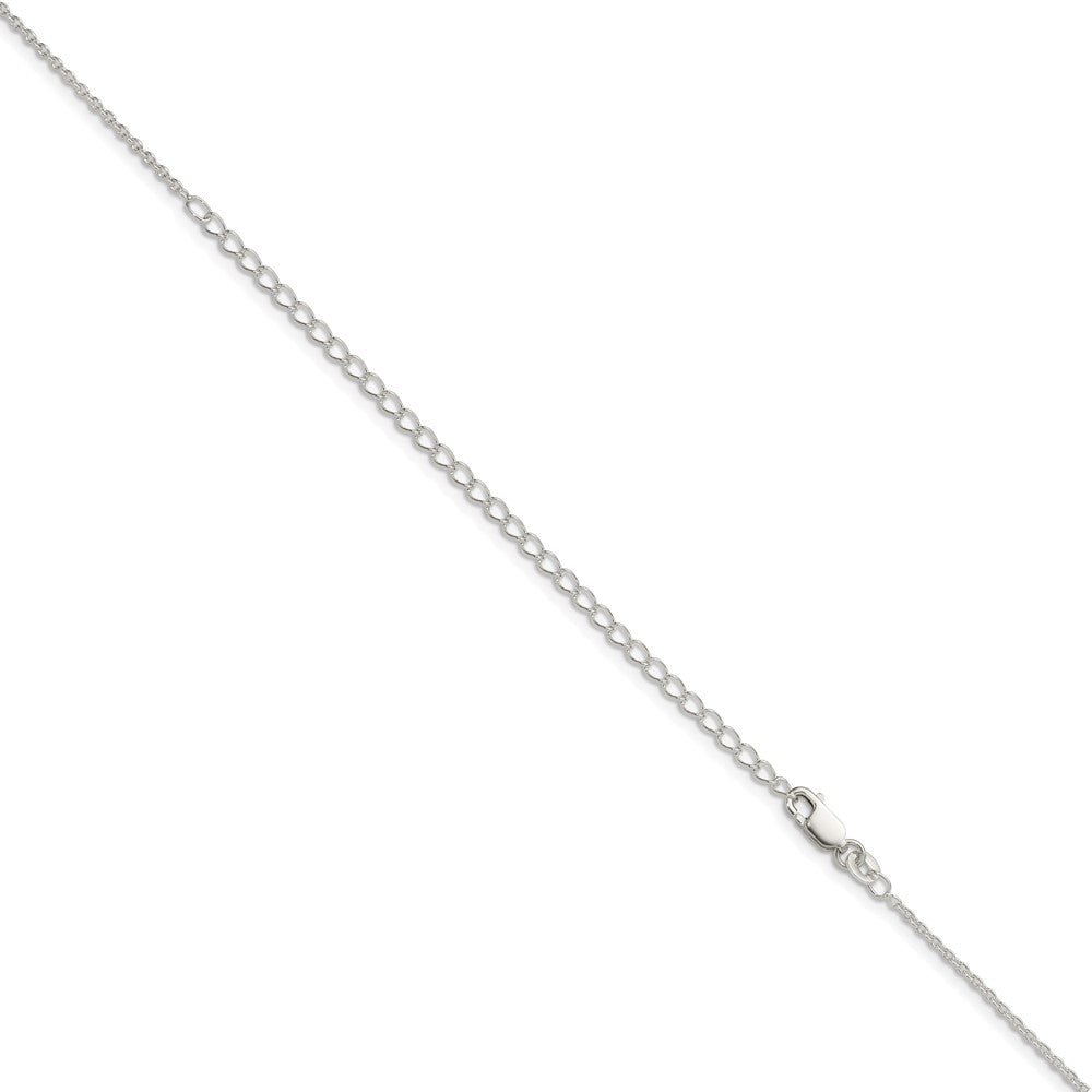 Sterling Silver 1.5mm Cable Chain w/4in ext.