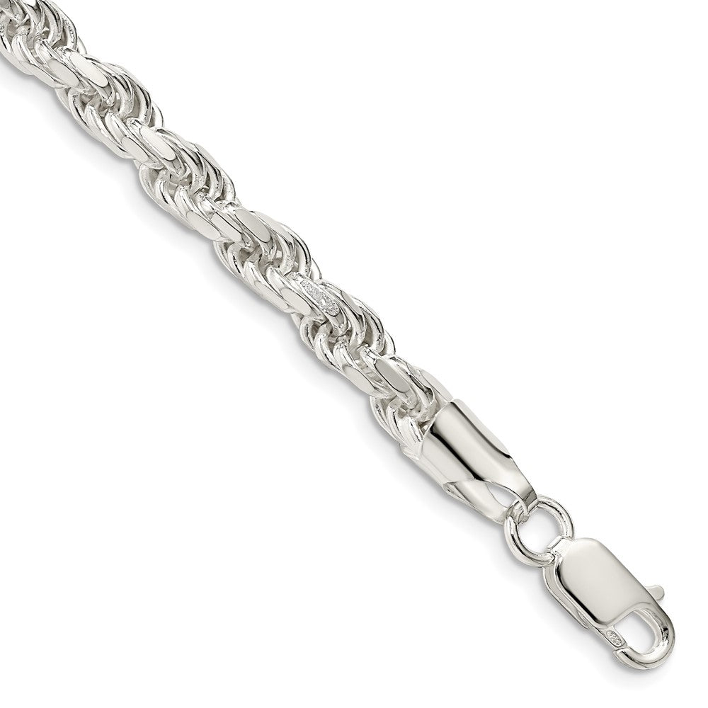 Diamond-cut;Polished;Lobster;Sterling silver