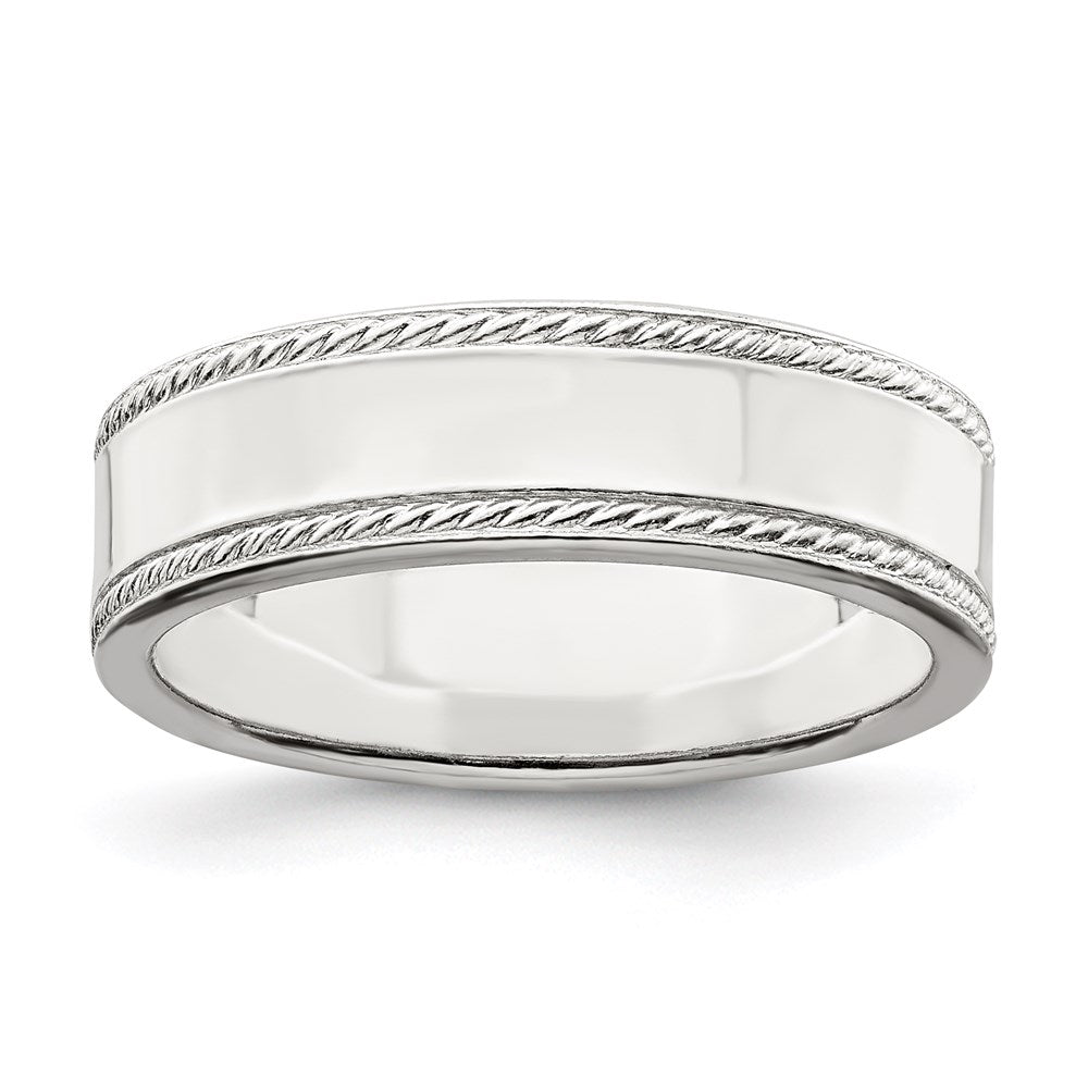 Solid;Casted;Polished;Engravable;Sterling silver