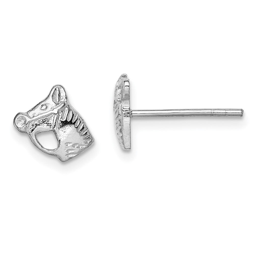 Polished;Post;Sterling silver