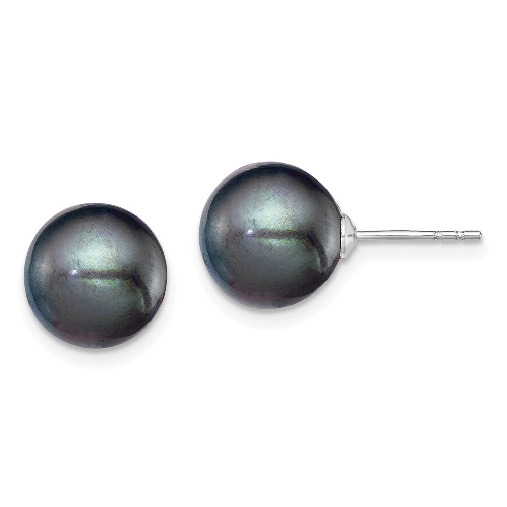 Polished;Post;Sterling silver;Freshwater cultured pearl