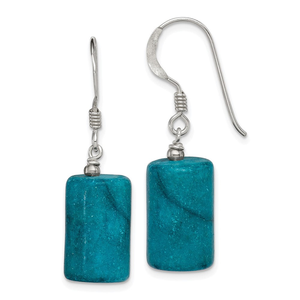 Polished;Sterling silver;Shepherd hook;Jasper