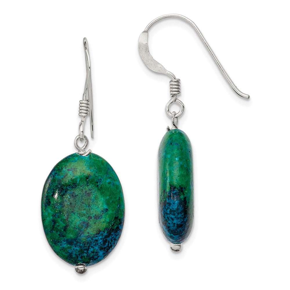 Polished;Sterling silver;Shepherd hook;Serpentine