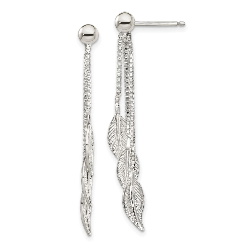 Polished;Sterling silver;Textured;Dangle