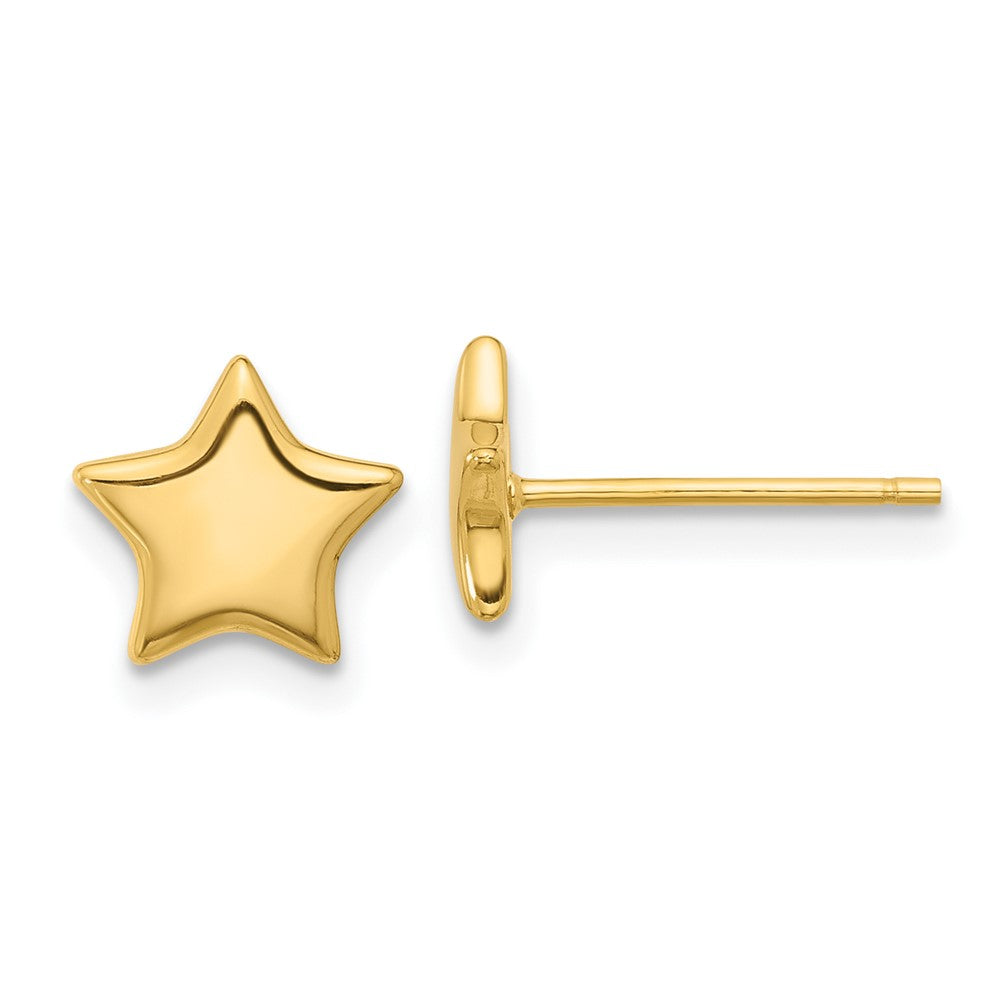 Affordable Expressions Sterling Silver Gold-tone Star Post Earrings
