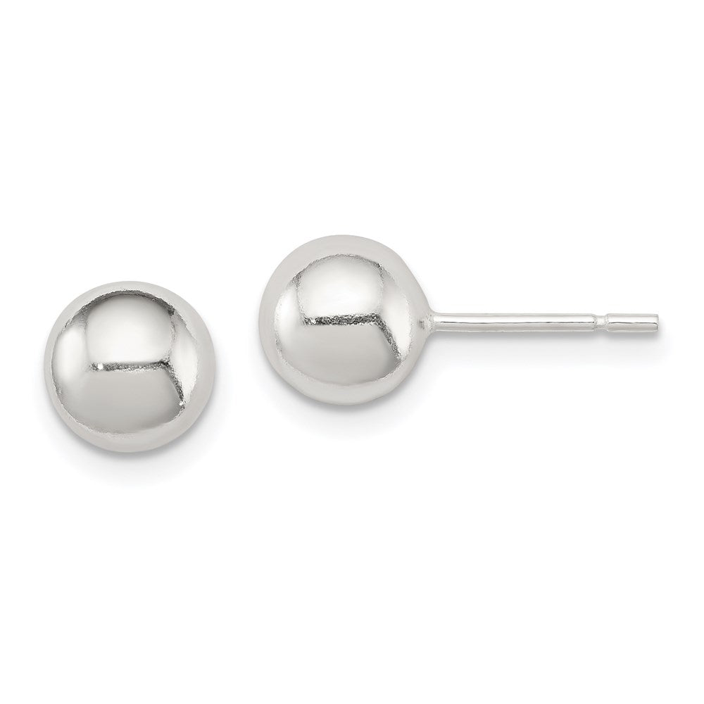 Polished;Post;Sterling silver