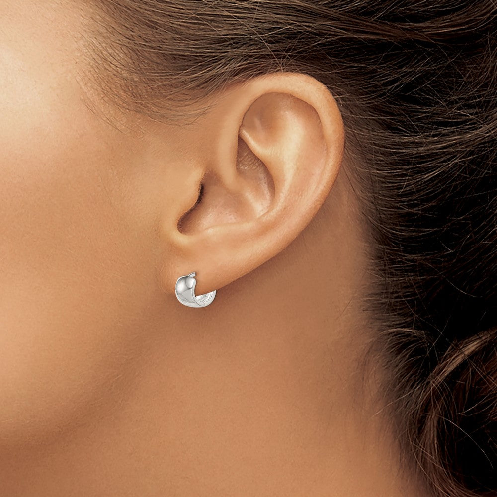 Sterling Silver Hinged Hoop Earrings