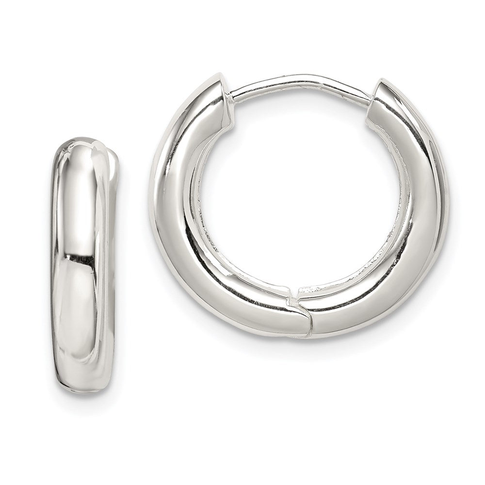 Polished;Hinged;Sterling silver;Hollow tube