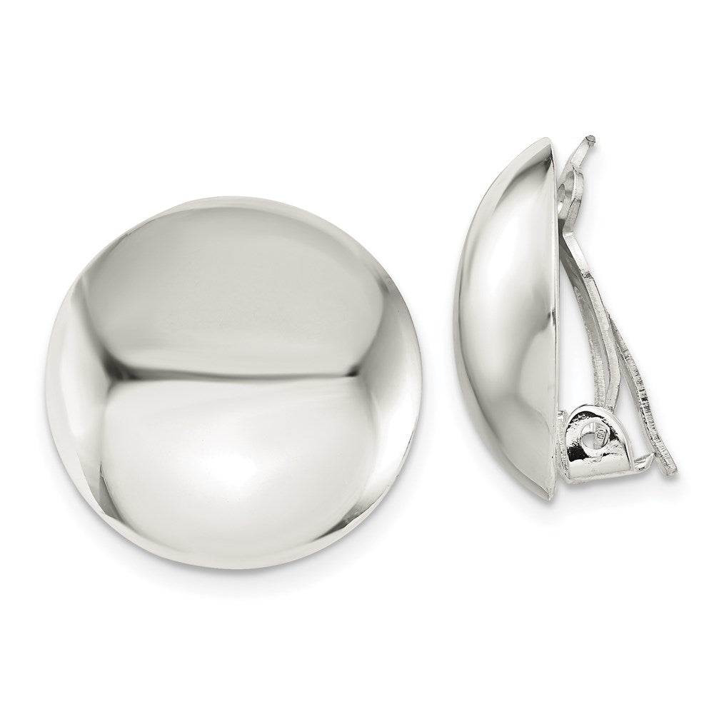 Polished;Non-pierced;Sterling silver
