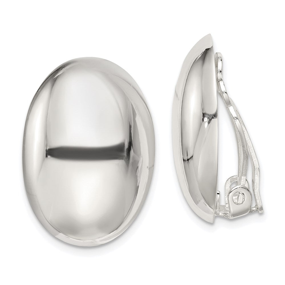 Polished;Non-pierced;Sterling silver