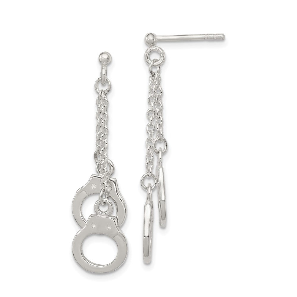 Polished;Post;Sterling silver;Dangle