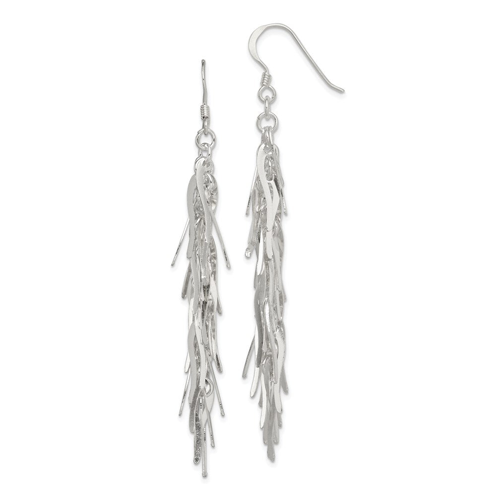 Polished;Sterling silver;Shepherd hook;Dangle