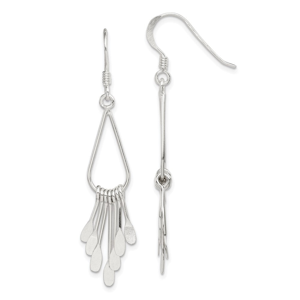 Solid;Polished;Sterling silver;Shepherd hook;Dangle