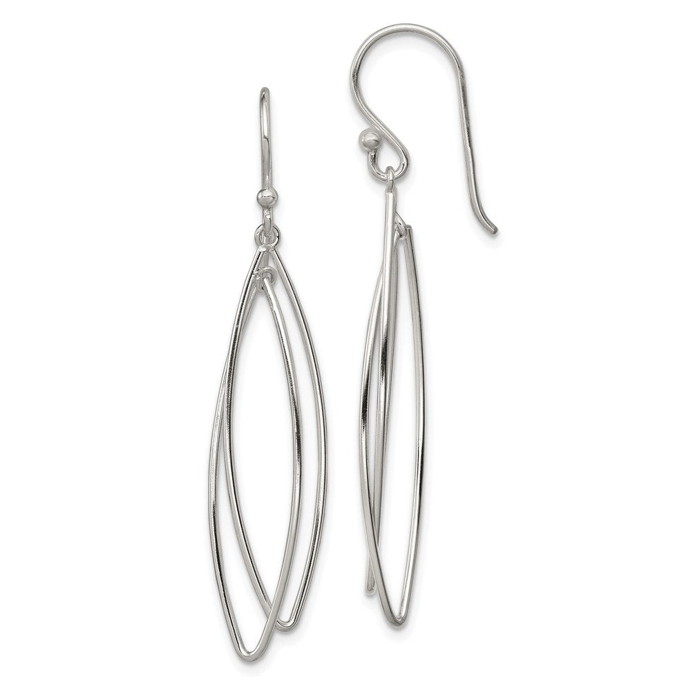 Solid;Polished;Sterling silver;Dangle