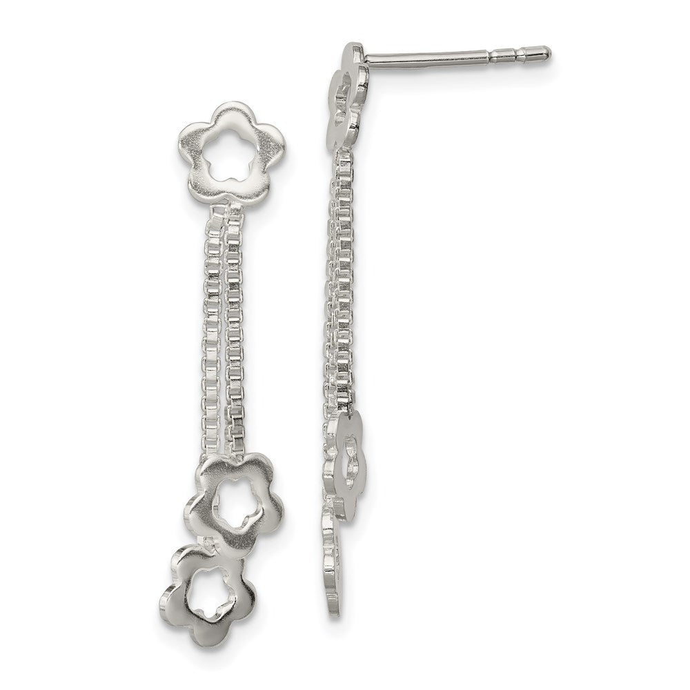 Polished;Post;Sterling silver;Dangle