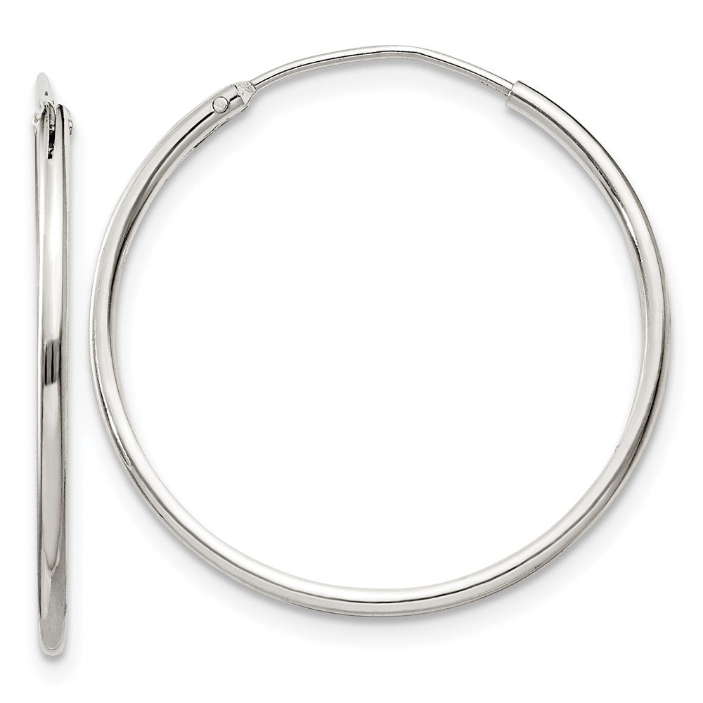 Polished;Hinged;Sterling silver;Hollow tube