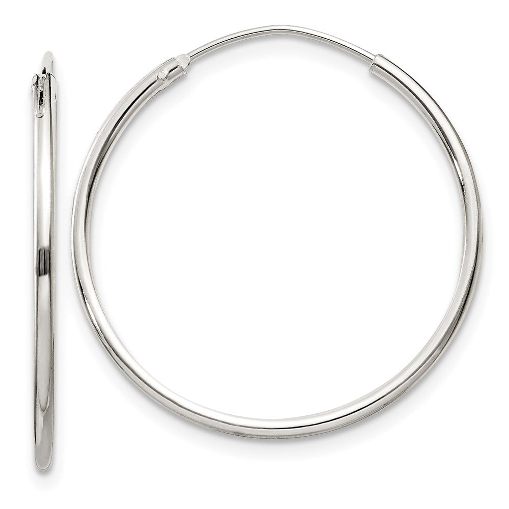 Polished;Hinged;Sterling silver;Hollow tube