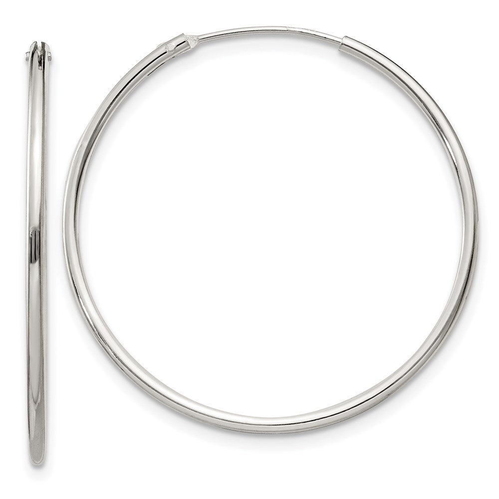 Polished;Hinged;Sterling silver;Hollow tube