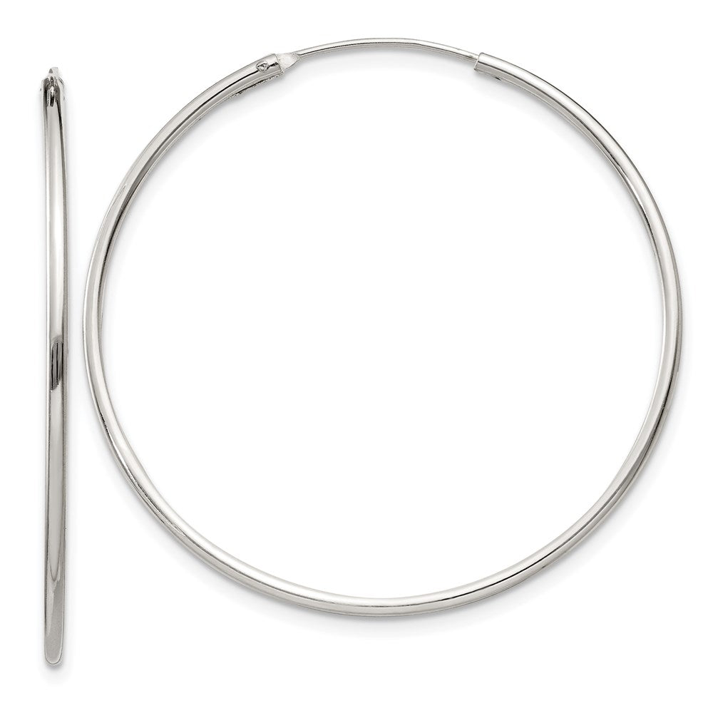 Polished;Hinged;Sterling silver;Hollow tube