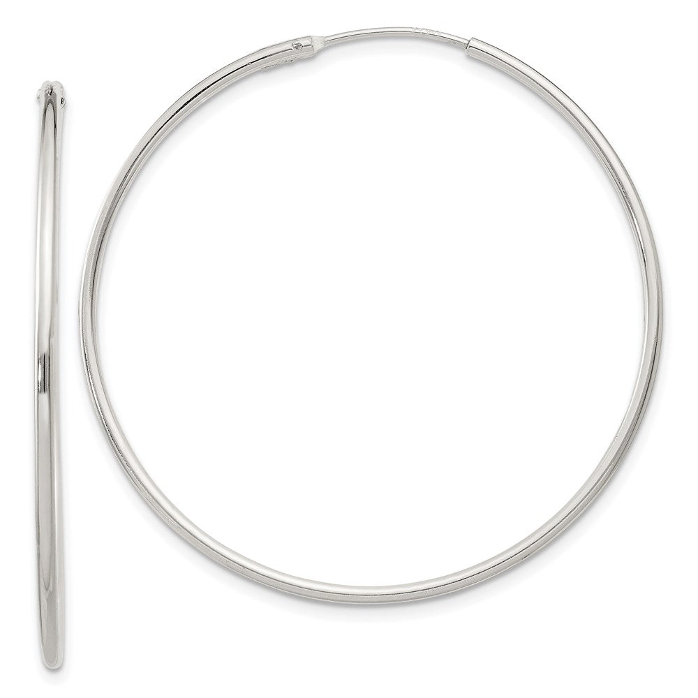 Polished;Hinged;Sterling silver;Hollow tube