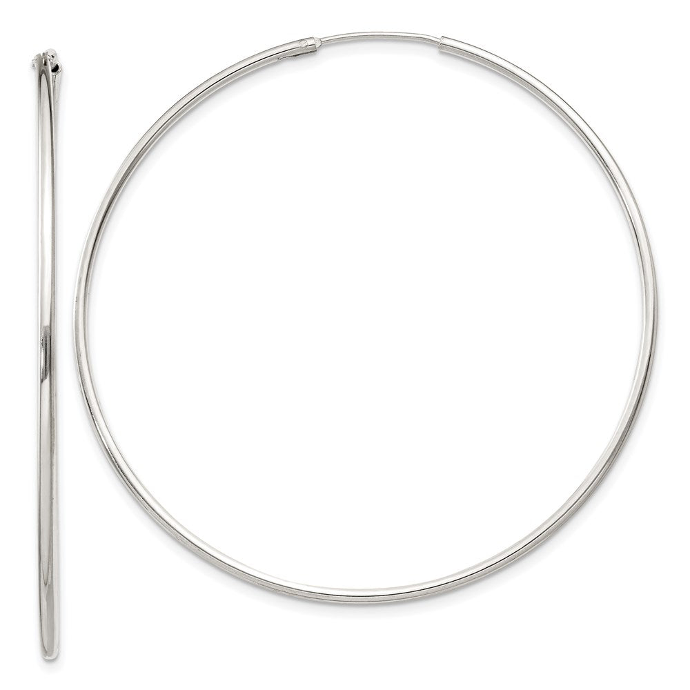 Polished;Hinged;Sterling silver;Hollow tube