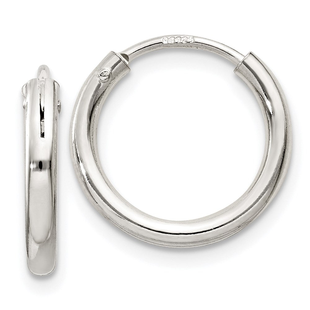 Polished;Hinged;Sterling silver;Hollow tube