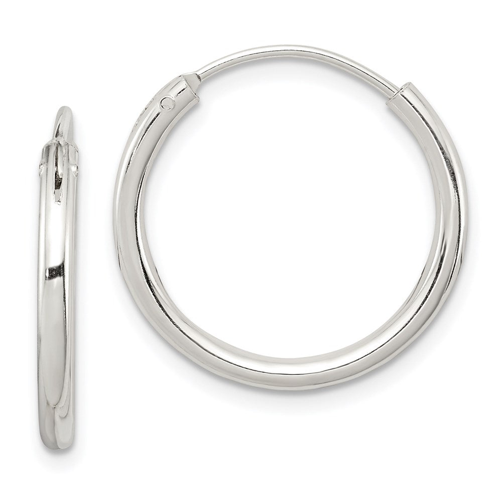 Polished;Hinged;Sterling silver;Hollow tube