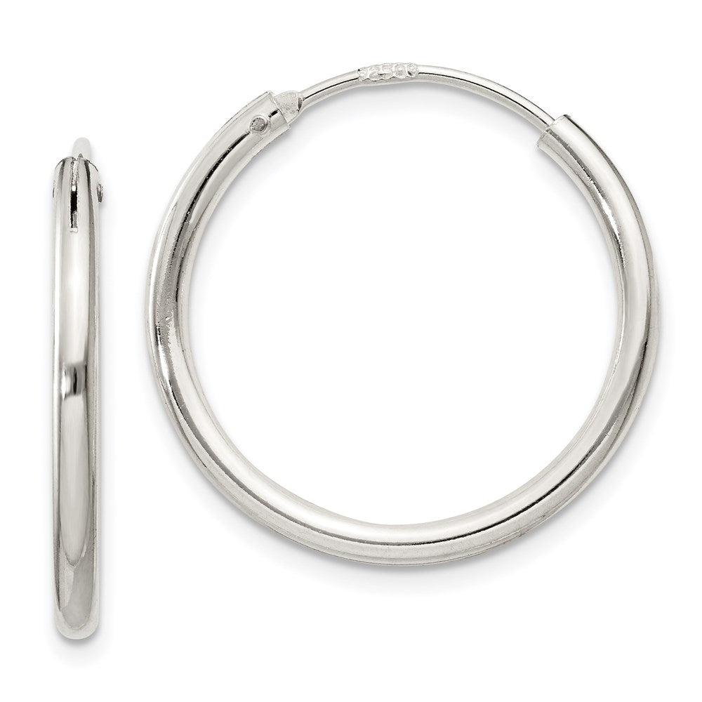 Polished;Hinged;Sterling silver;Hollow tube
