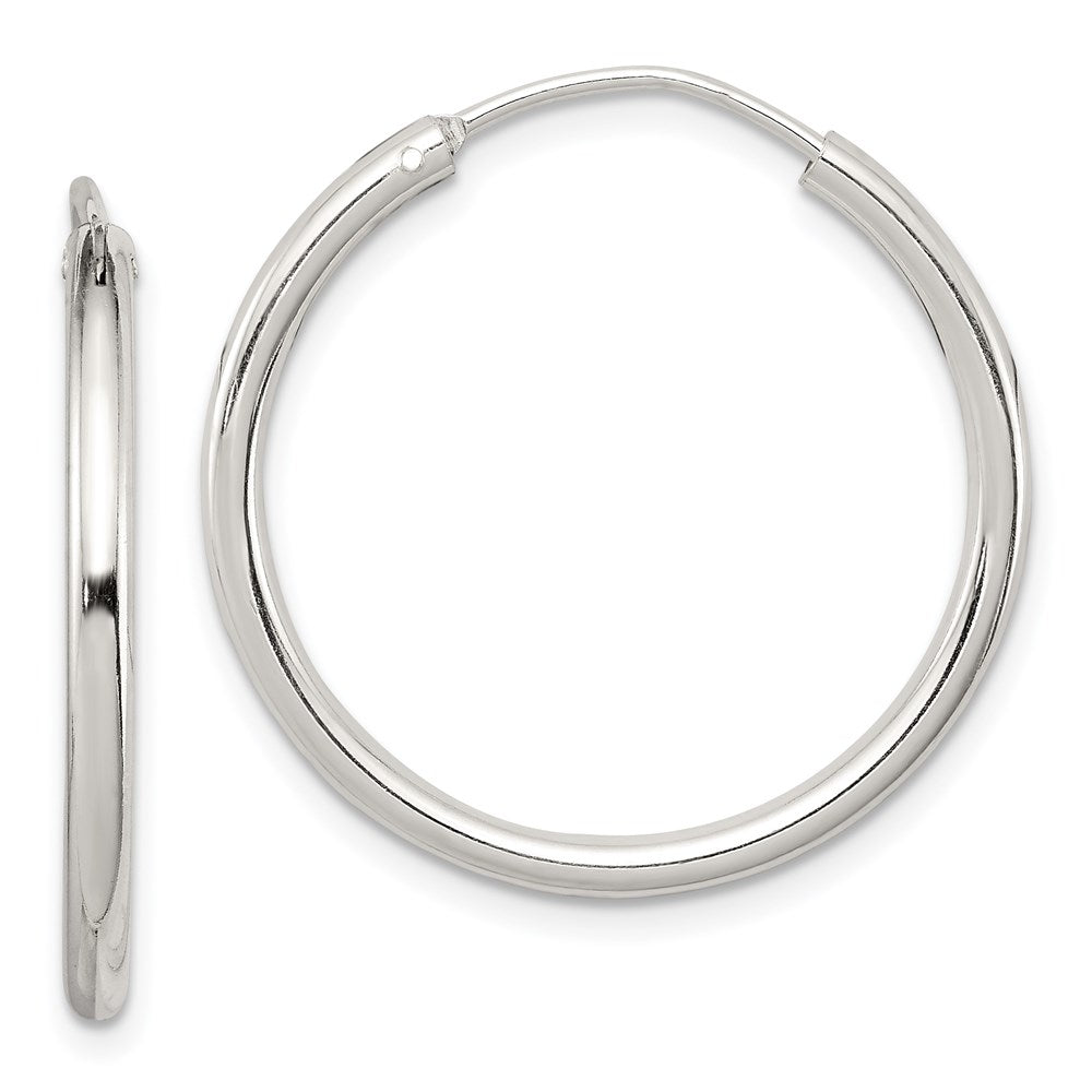 Polished;Hinged;Sterling silver;Hollow tube