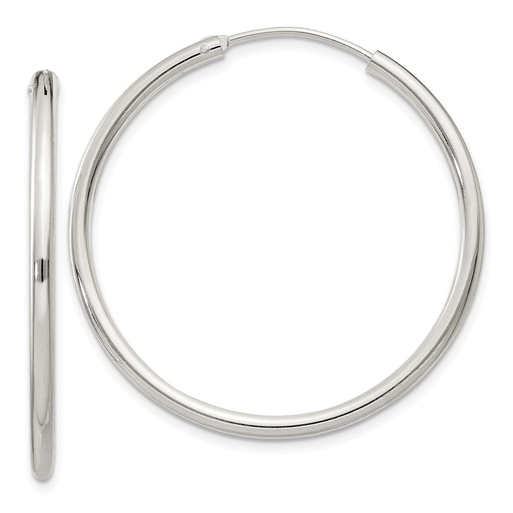 Polished;Hinged;Sterling silver;Hollow tube