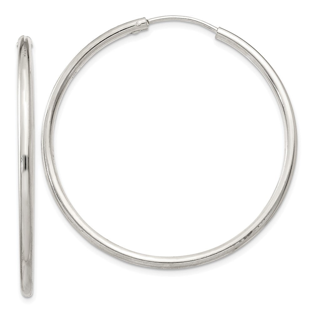 Polished;Hinged;Sterling silver;Hollow tube