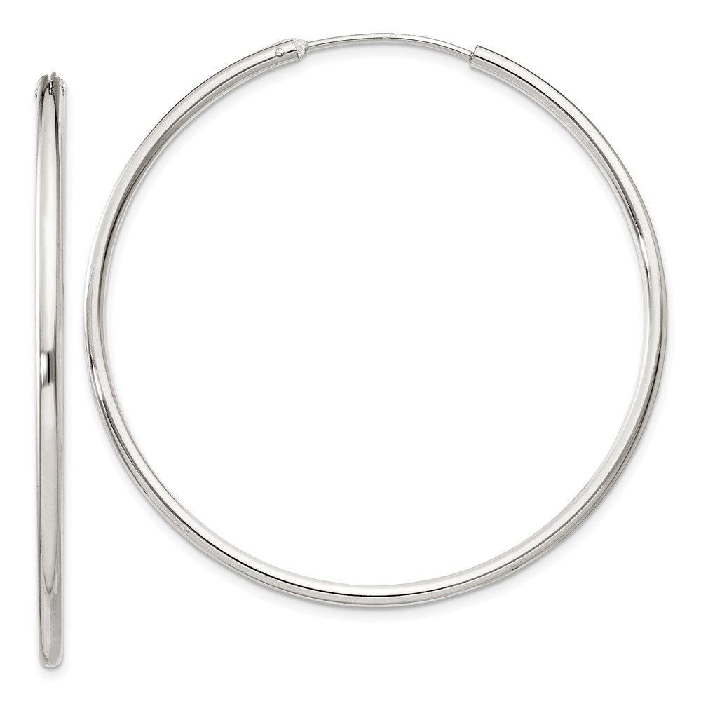 Polished;Hinged;Sterling silver;Hollow tube