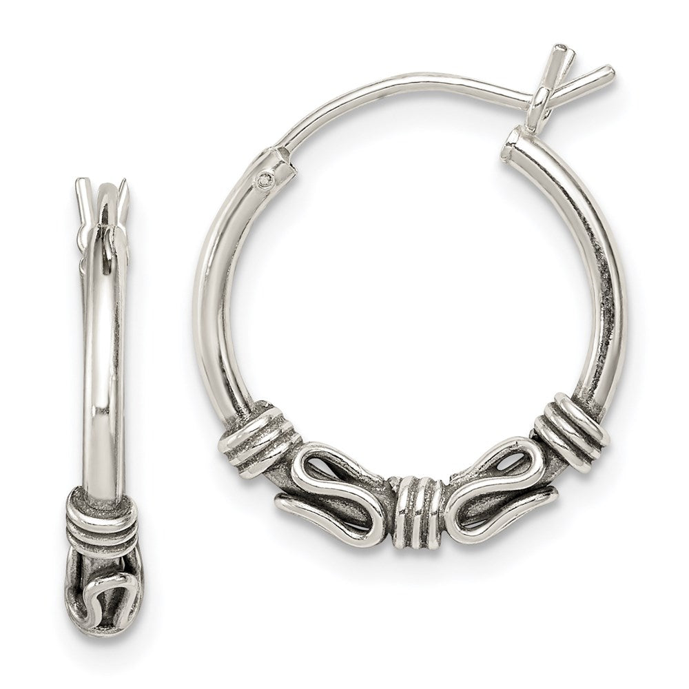 Antique finish;Sterling silver