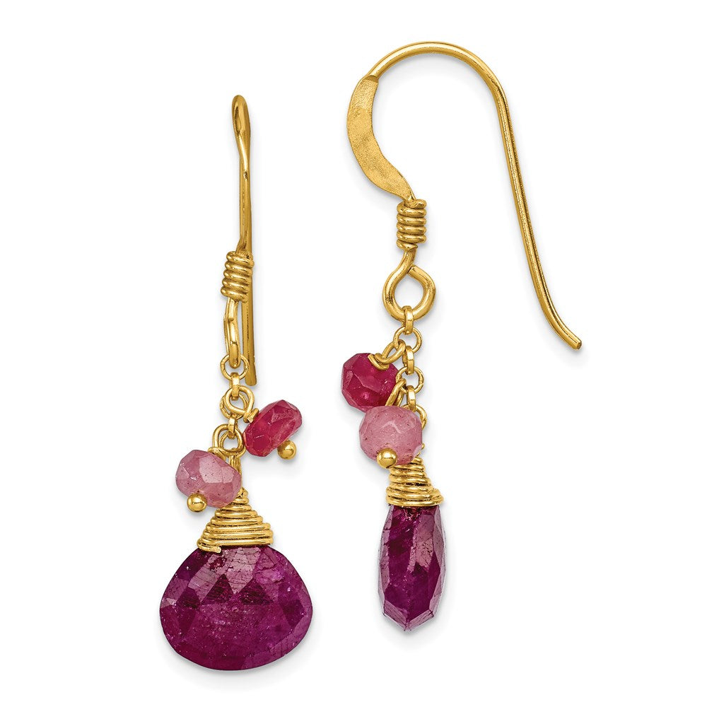 SS & vermeil;Ruby;Shepherd hook