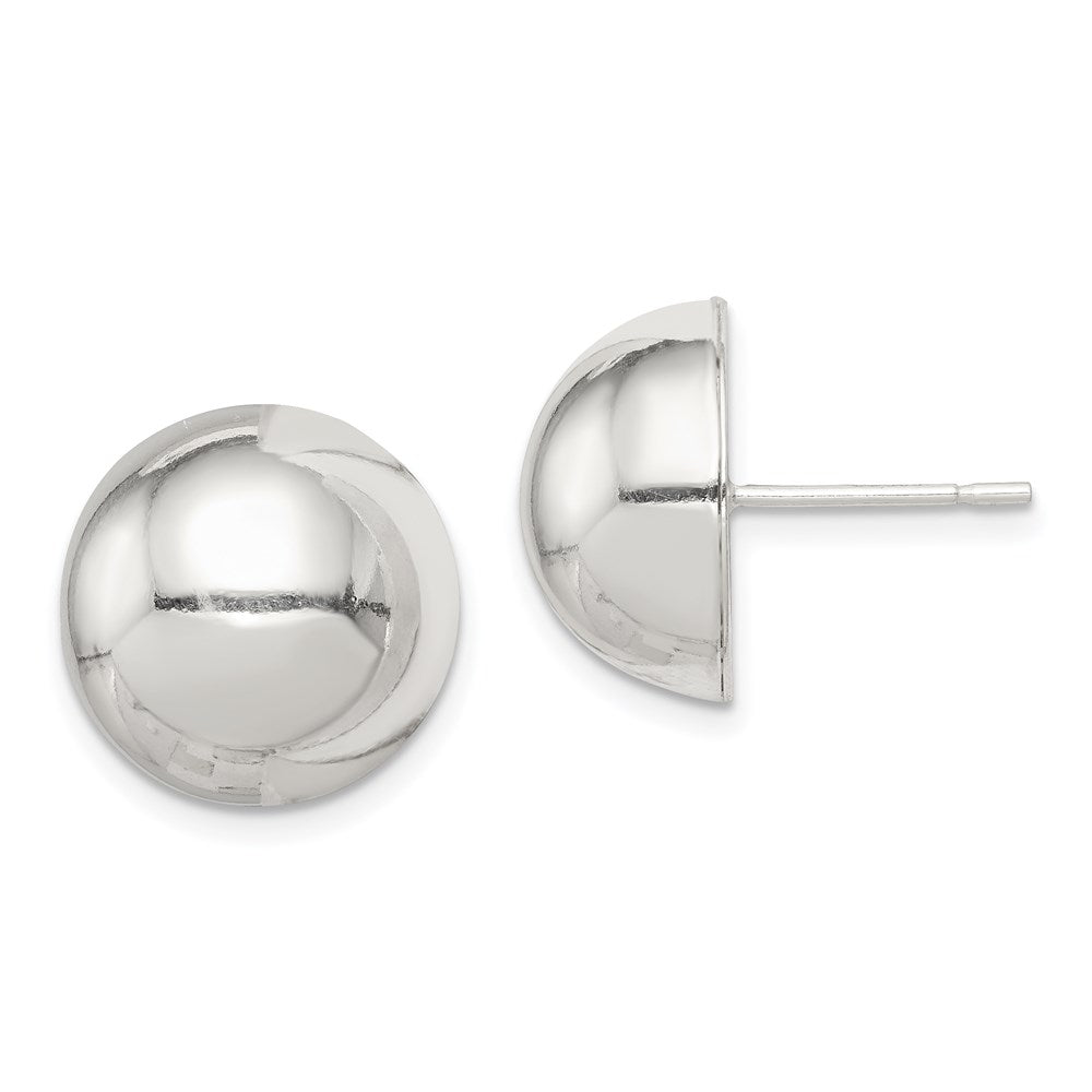 Polished;Post;Sterling silver