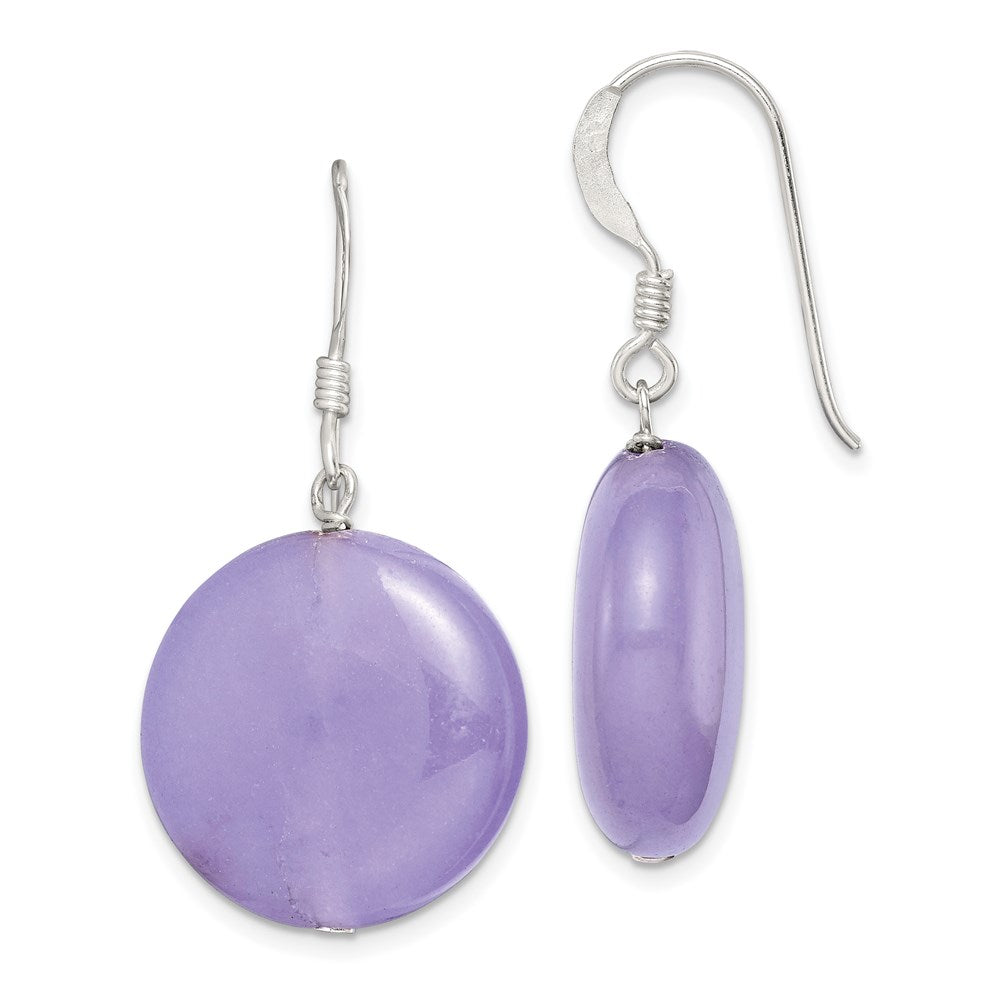 Genuine;Sterling silver;Jade;Shepherd hook;Dangle