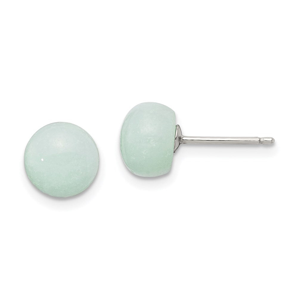 Post;Genuine;Sterling silver;Amazonite