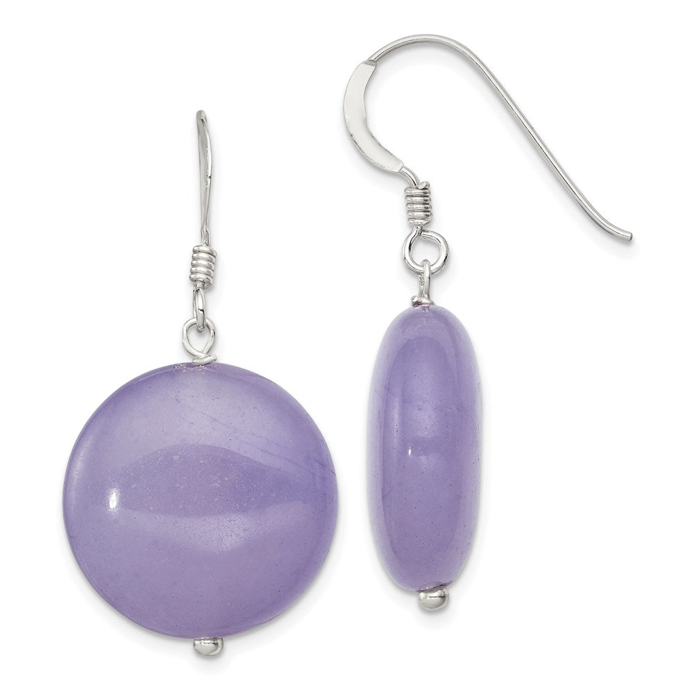 Genuine;Sterling silver;Jade;Shepherd hook;Dangle