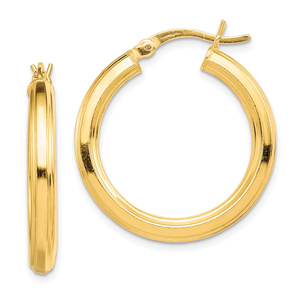 Polished;Hollow;Hinged post;Gold-plated