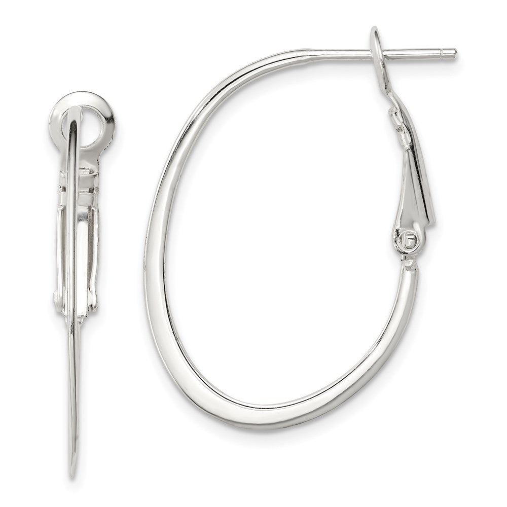 Polished;Open back;Omega back;Sterling silver