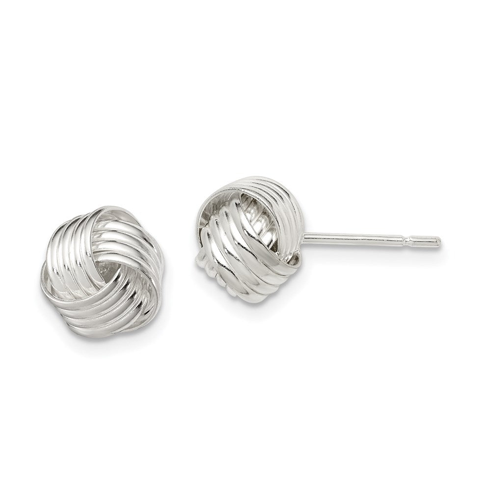 Polished;Post;Sterling silver