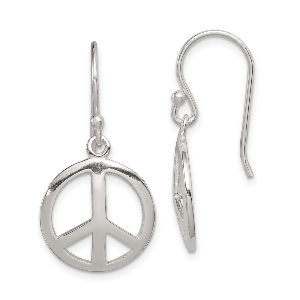 Polished;Sterling silver;Shepherd hook;Dangle;Open