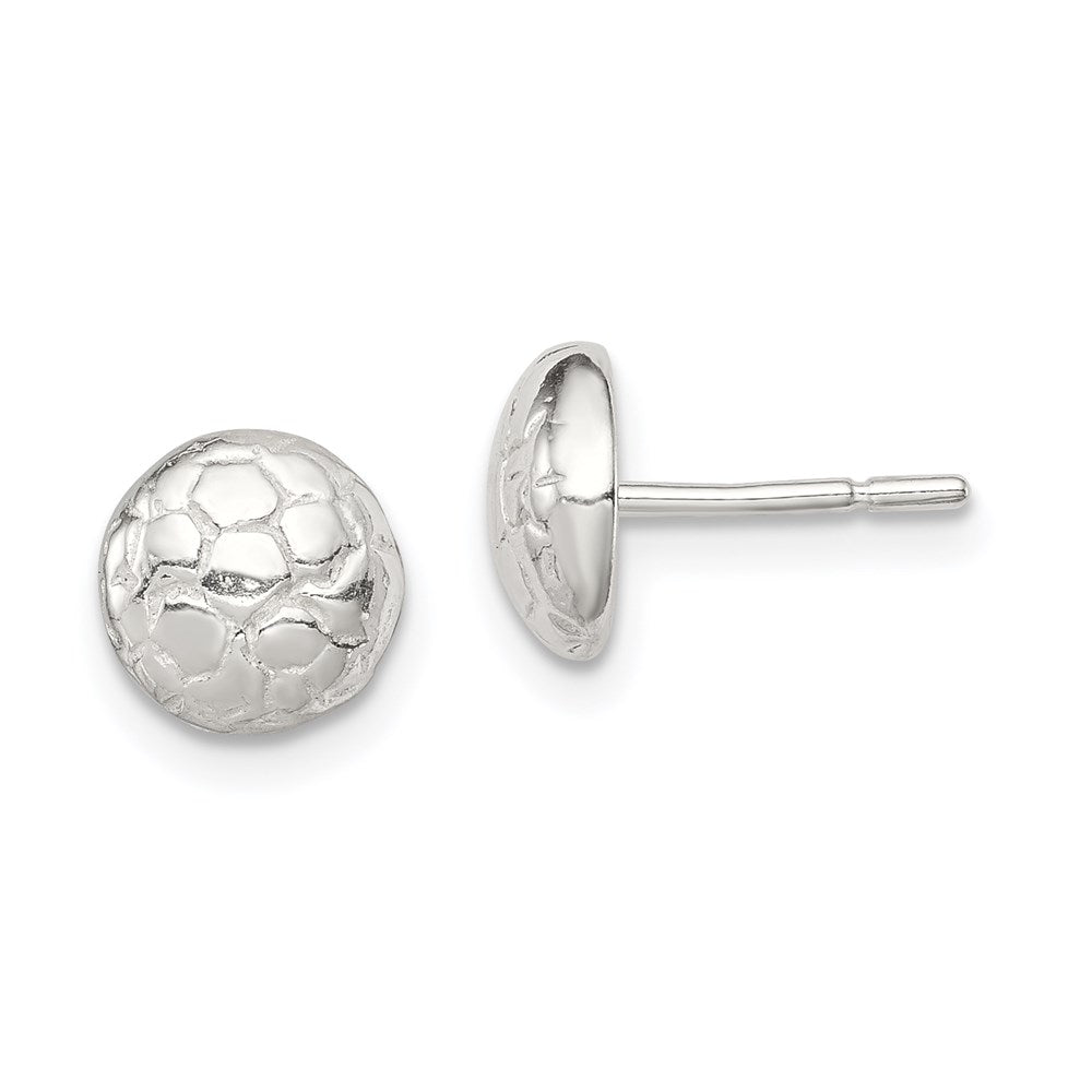 Polished;Post;Sterling silver