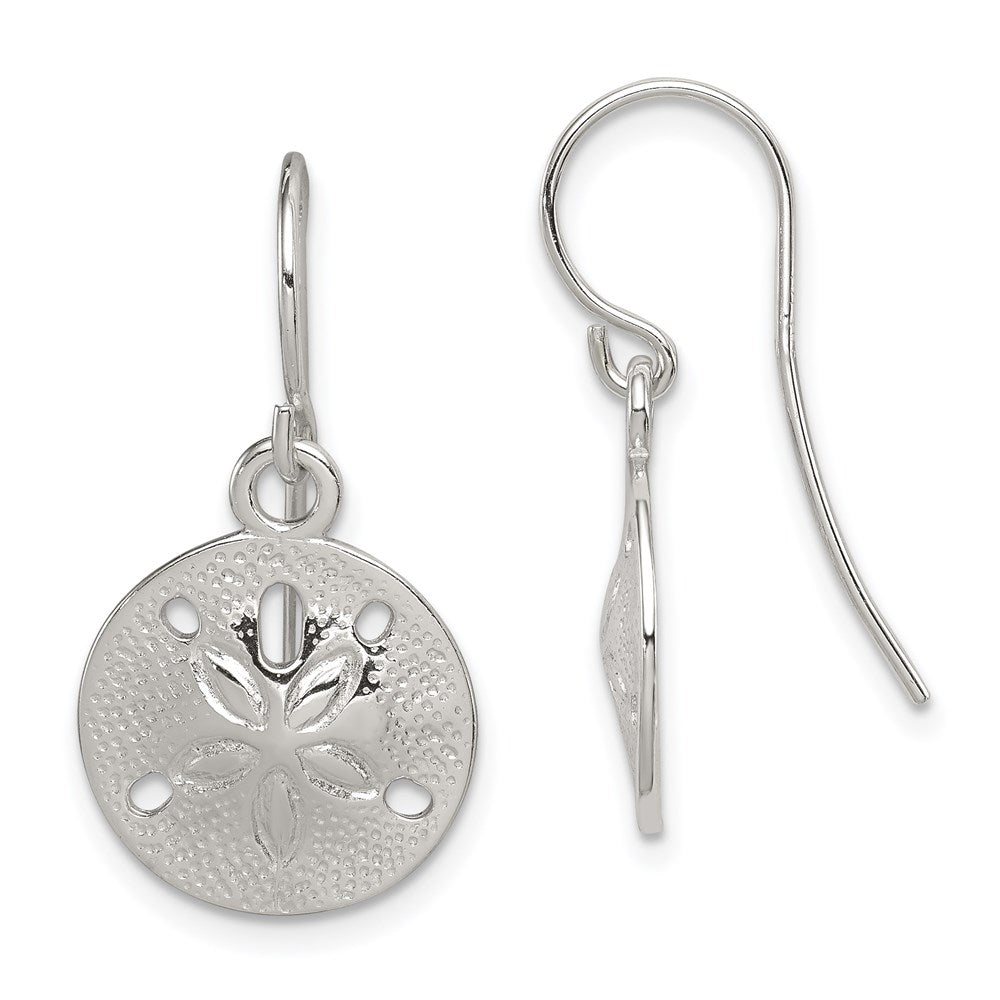 Sterling silver;Shepherd hook;Textured;Dangle